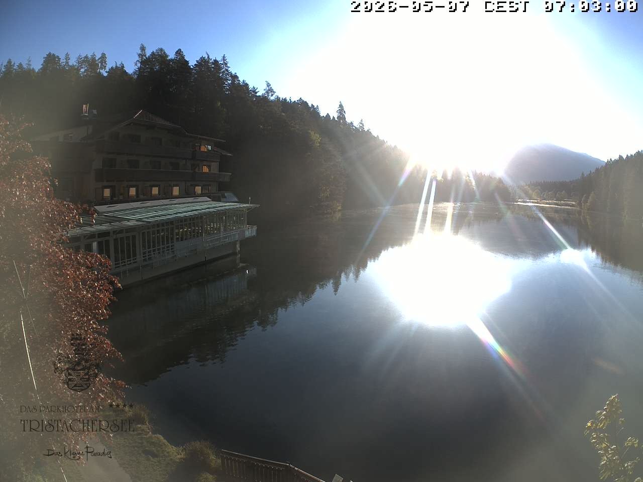 Archiv Foto Webcam Blick über den Tristachersee