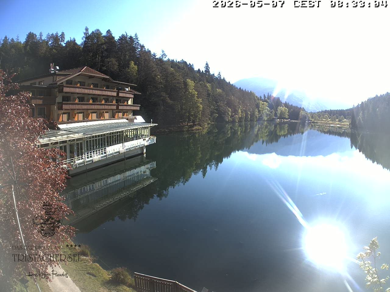 Archiv Foto Webcam Blick über den Tristachersee