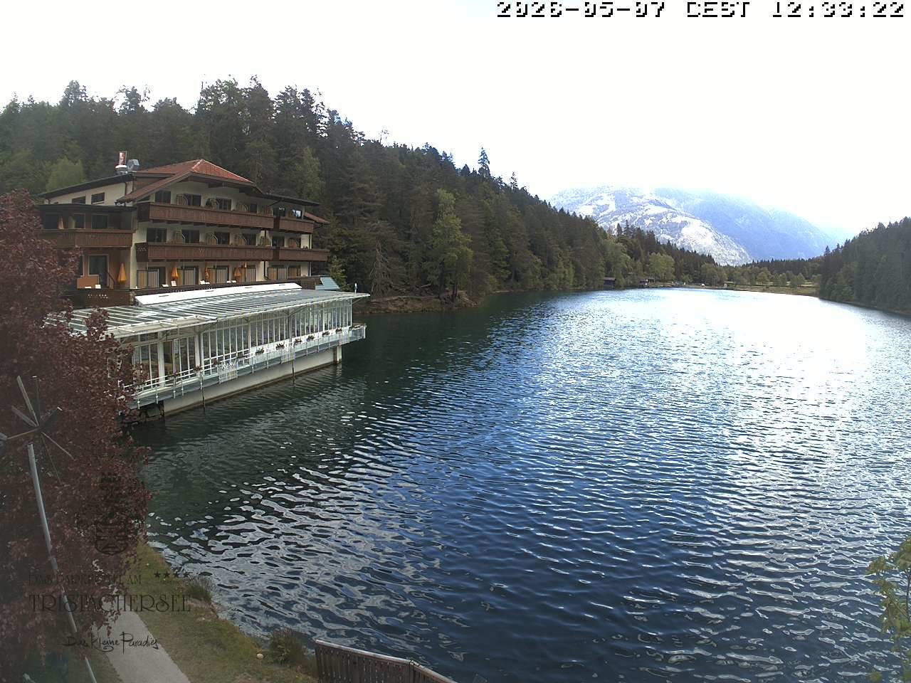 Archiv Foto Webcam Blick über den Tristachersee