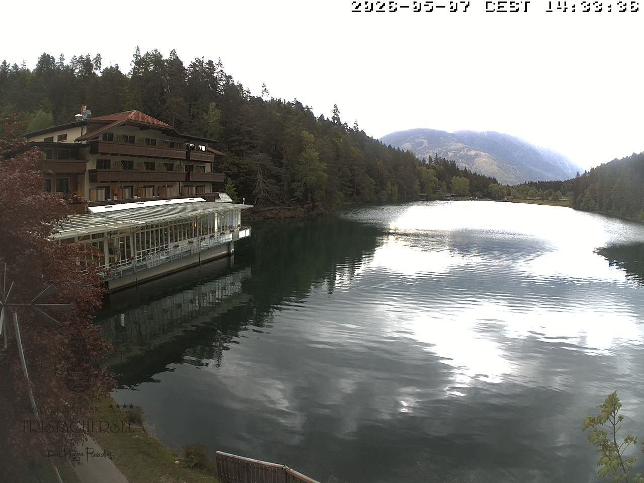 Archiv Foto Webcam Blick über den Tristachersee