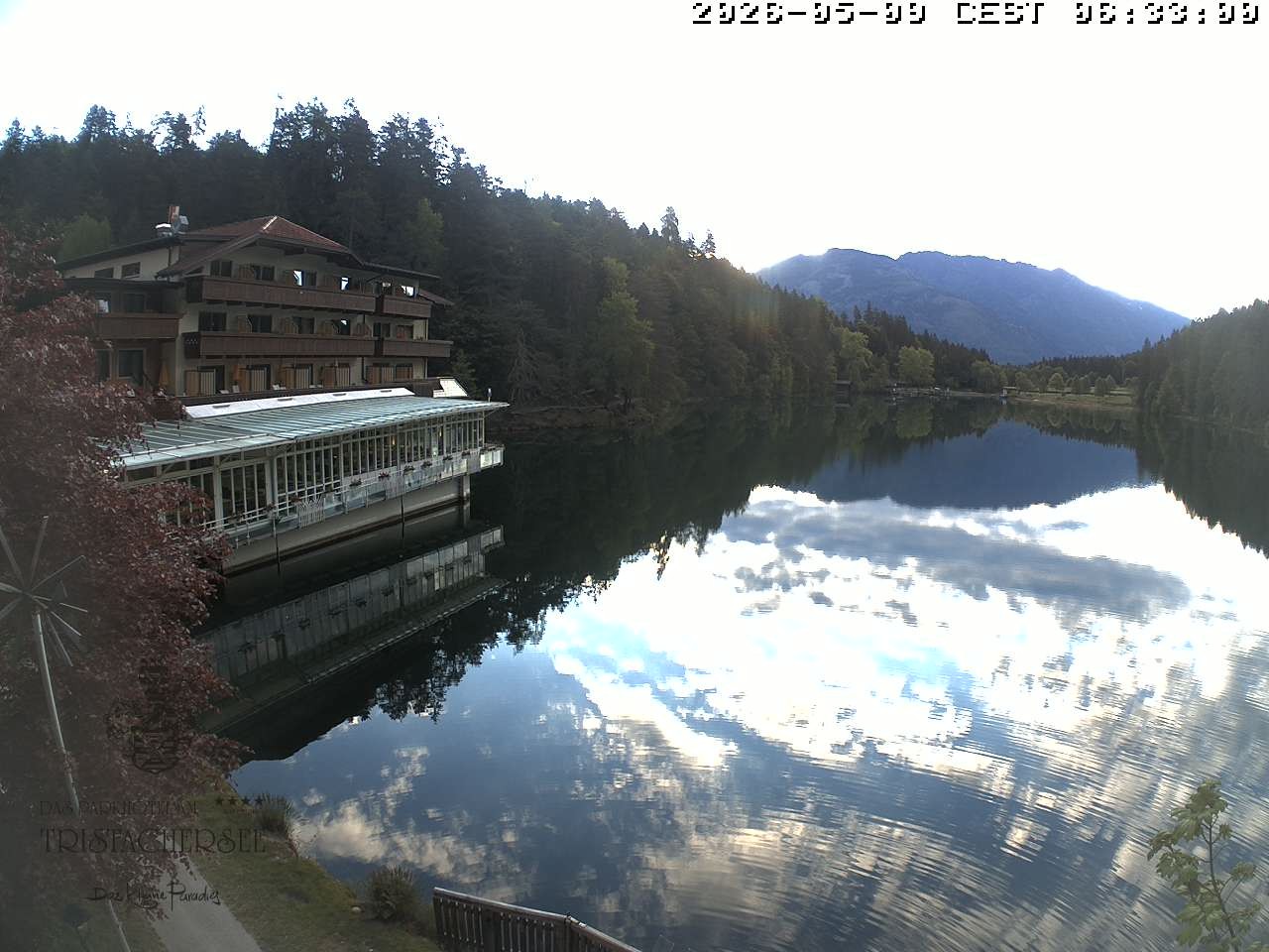 Archiv Foto Webcam Blick über den Tristachersee