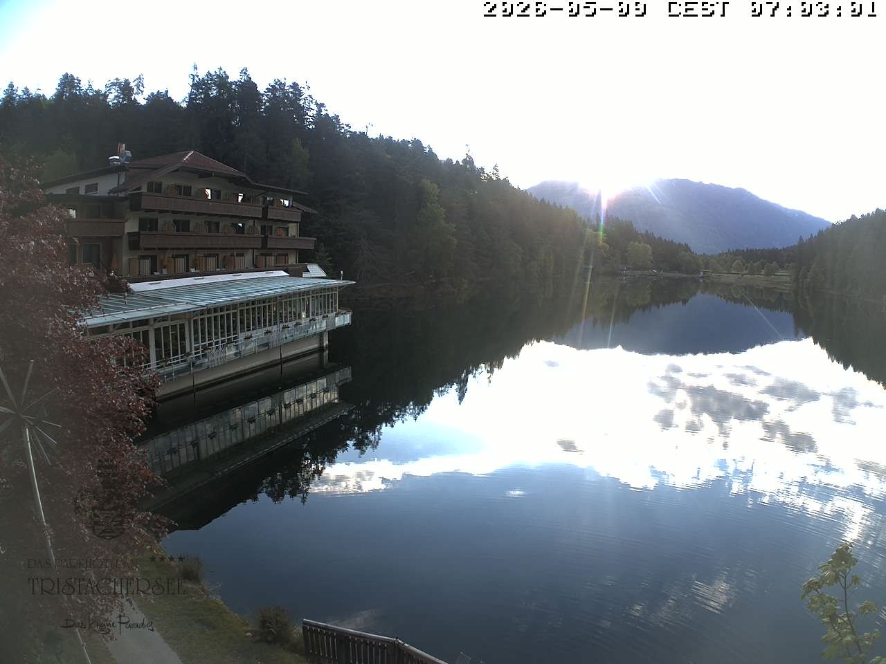 Archiv Foto Webcam Blick über den Tristachersee