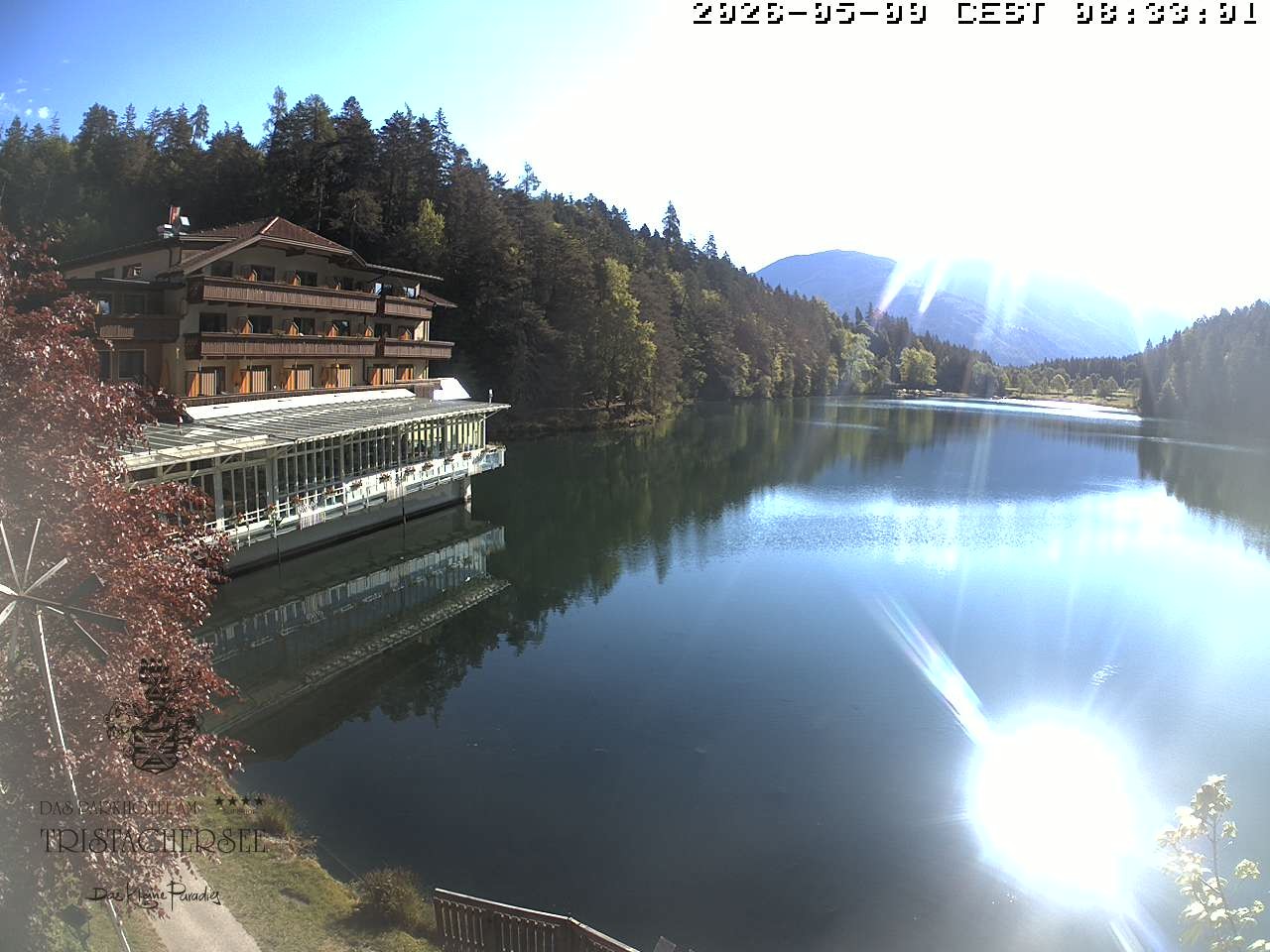 Archiv Foto Webcam Blick über den Tristachersee