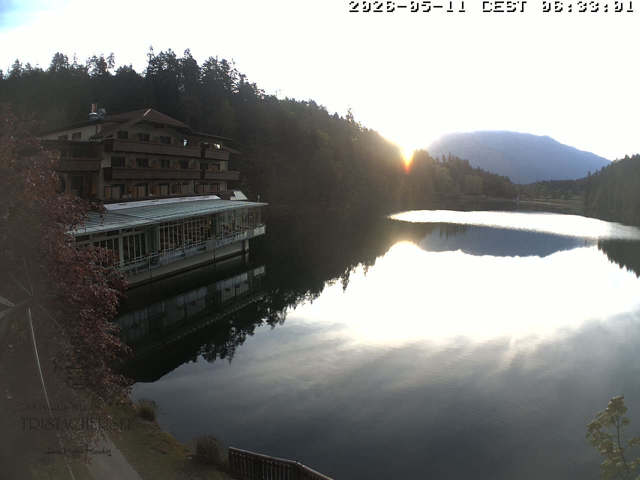 Archiv Foto Webcam Blick über den Tristachersee