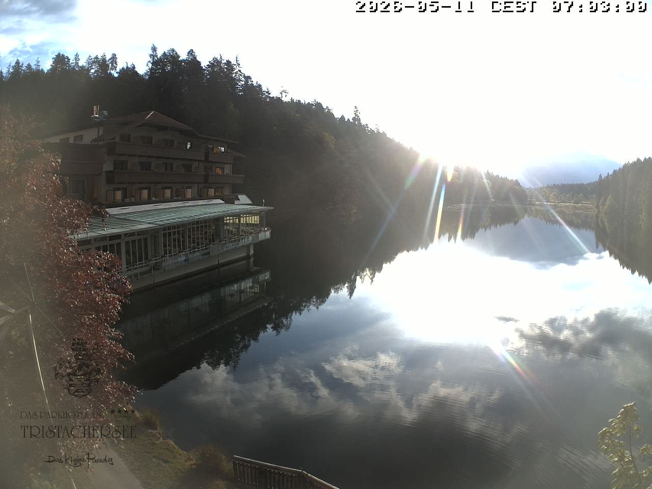 Archiv Foto Webcam Blick über den Tristachersee