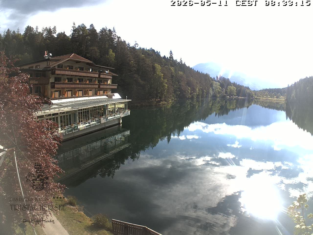 Archiv Foto Webcam Blick über den Tristachersee