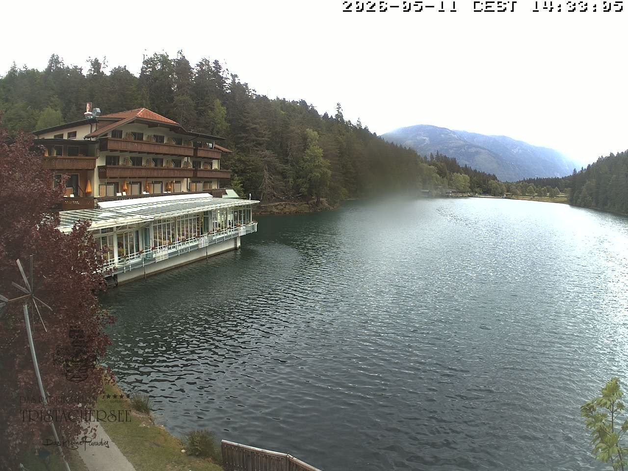 Archiv Foto Webcam Blick über den Tristachersee