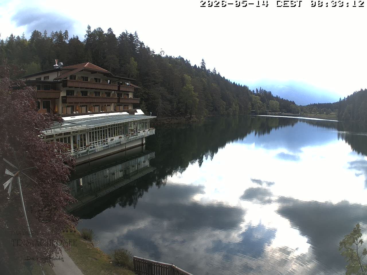 Archiv Foto Webcam Blick über den Tristachersee