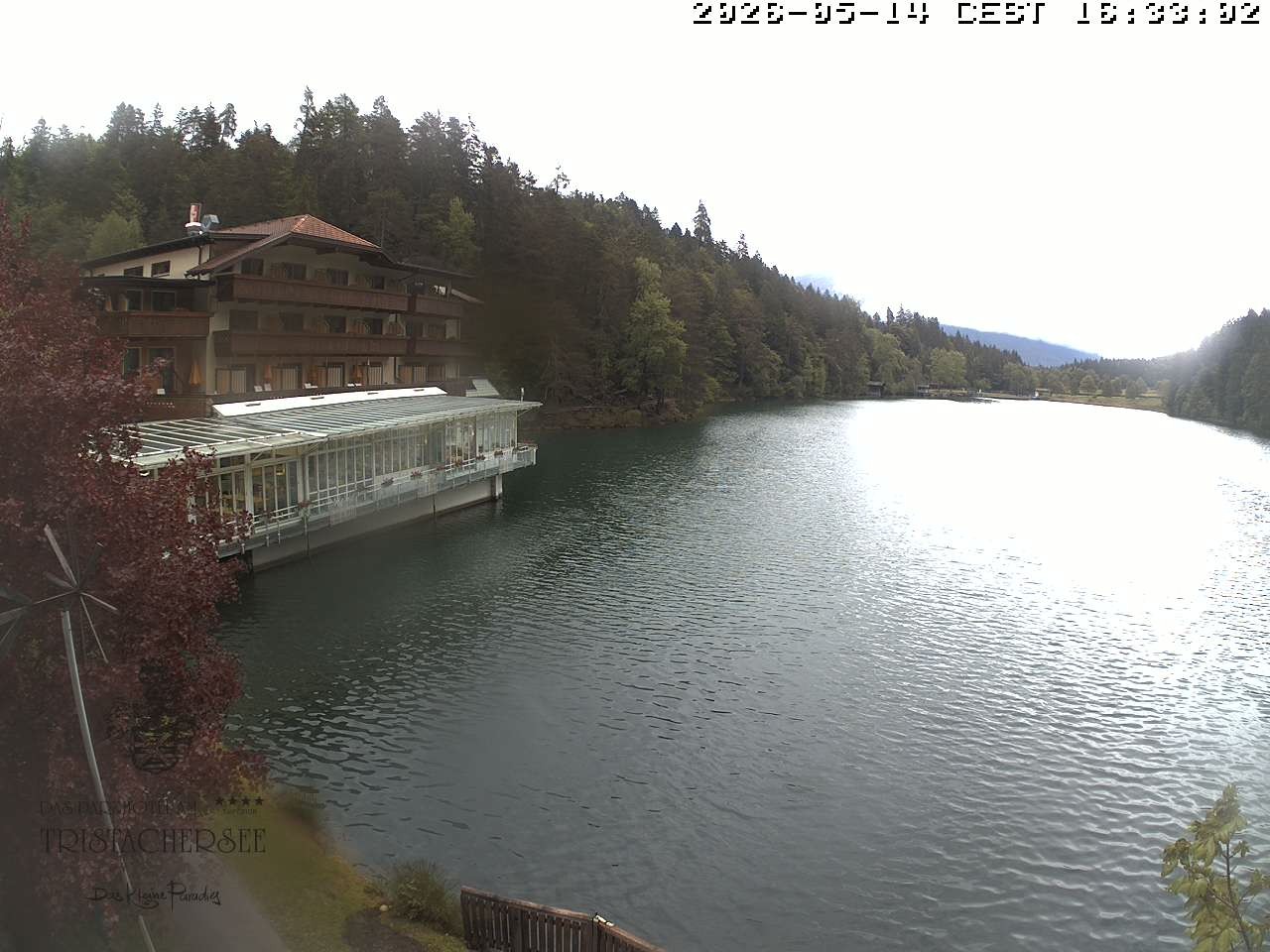 Archiv Foto Webcam Blick über den Tristachersee