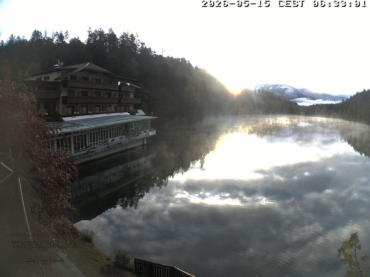Archiv Foto Webcam Blick über den Tristachersee
