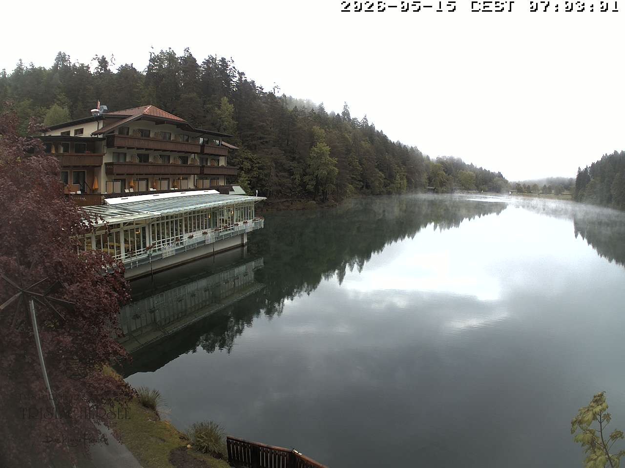Archiv Foto Webcam Blick über den Tristachersee