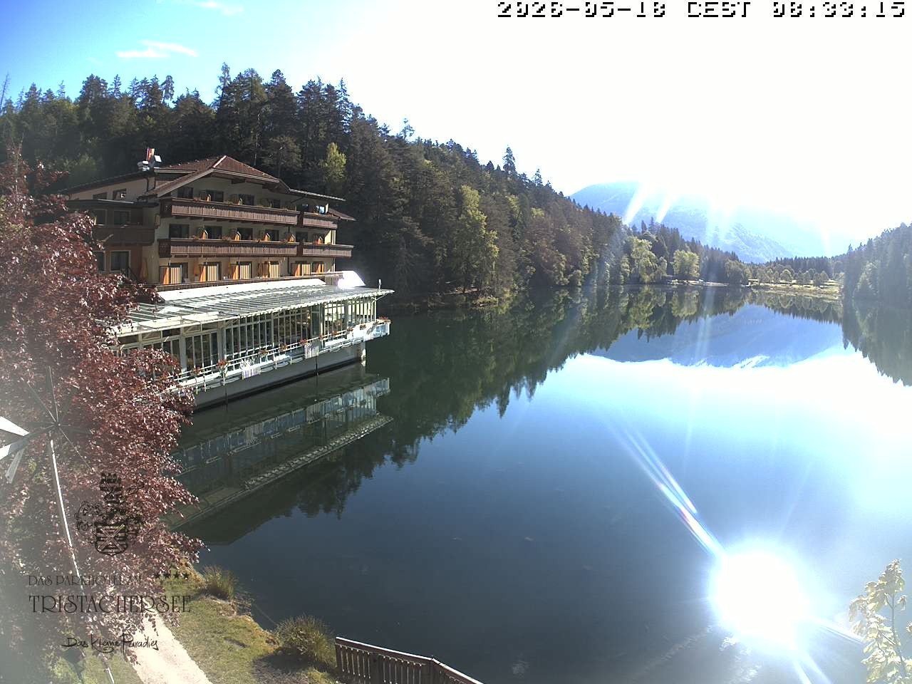 Archiv Foto Webcam Blick über den Tristachersee