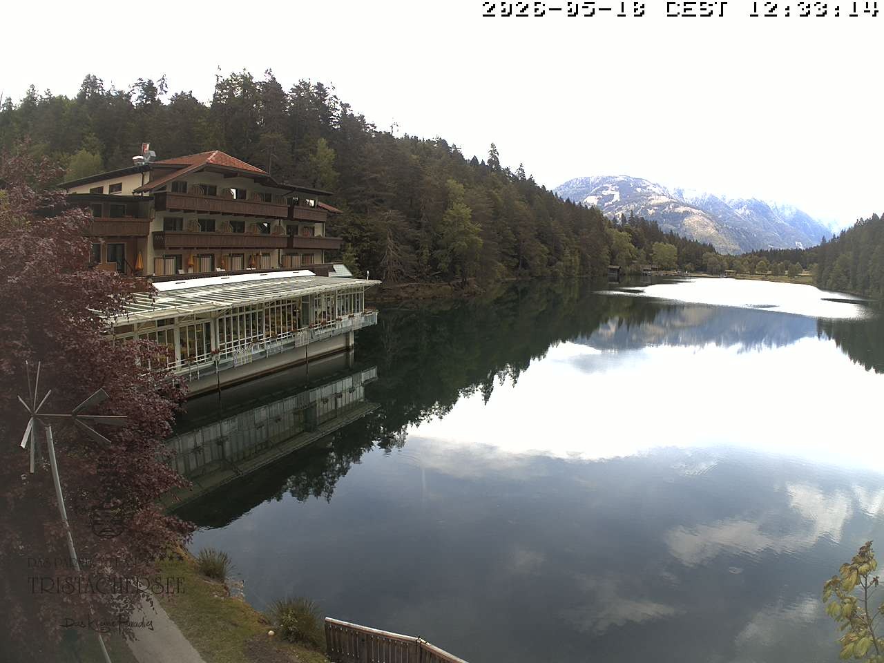 Archiv Foto Webcam Blick über den Tristachersee