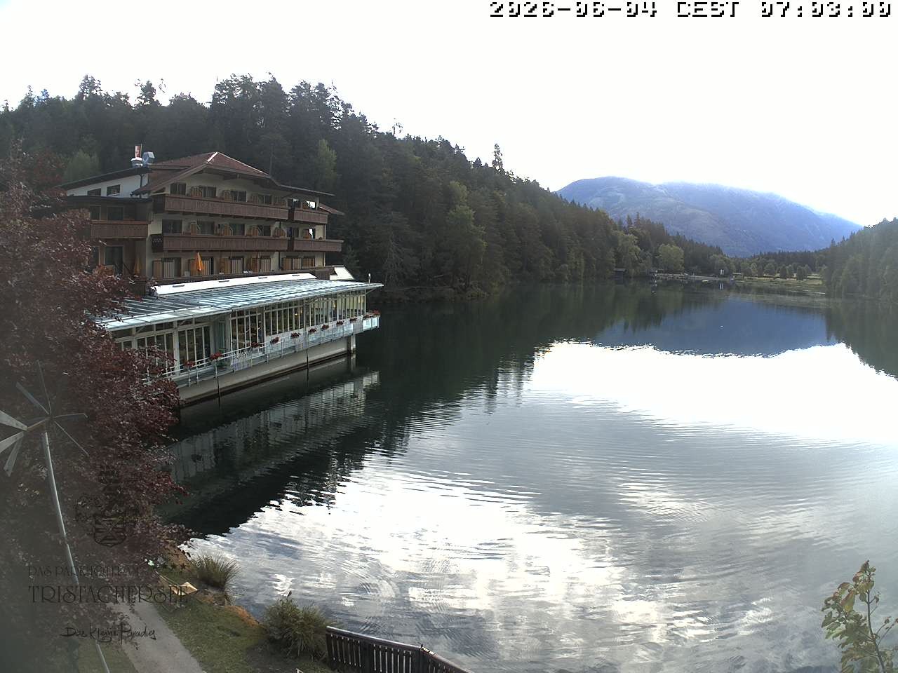 Archiv Foto Webcam Blick über den Tristachersee