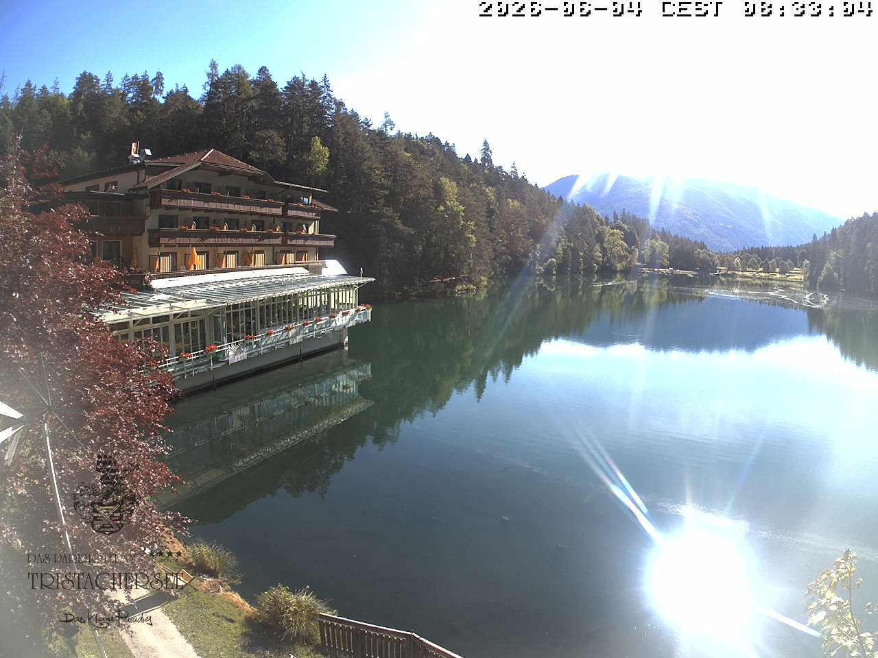 Archiv Foto Webcam Blick über den Tristachersee