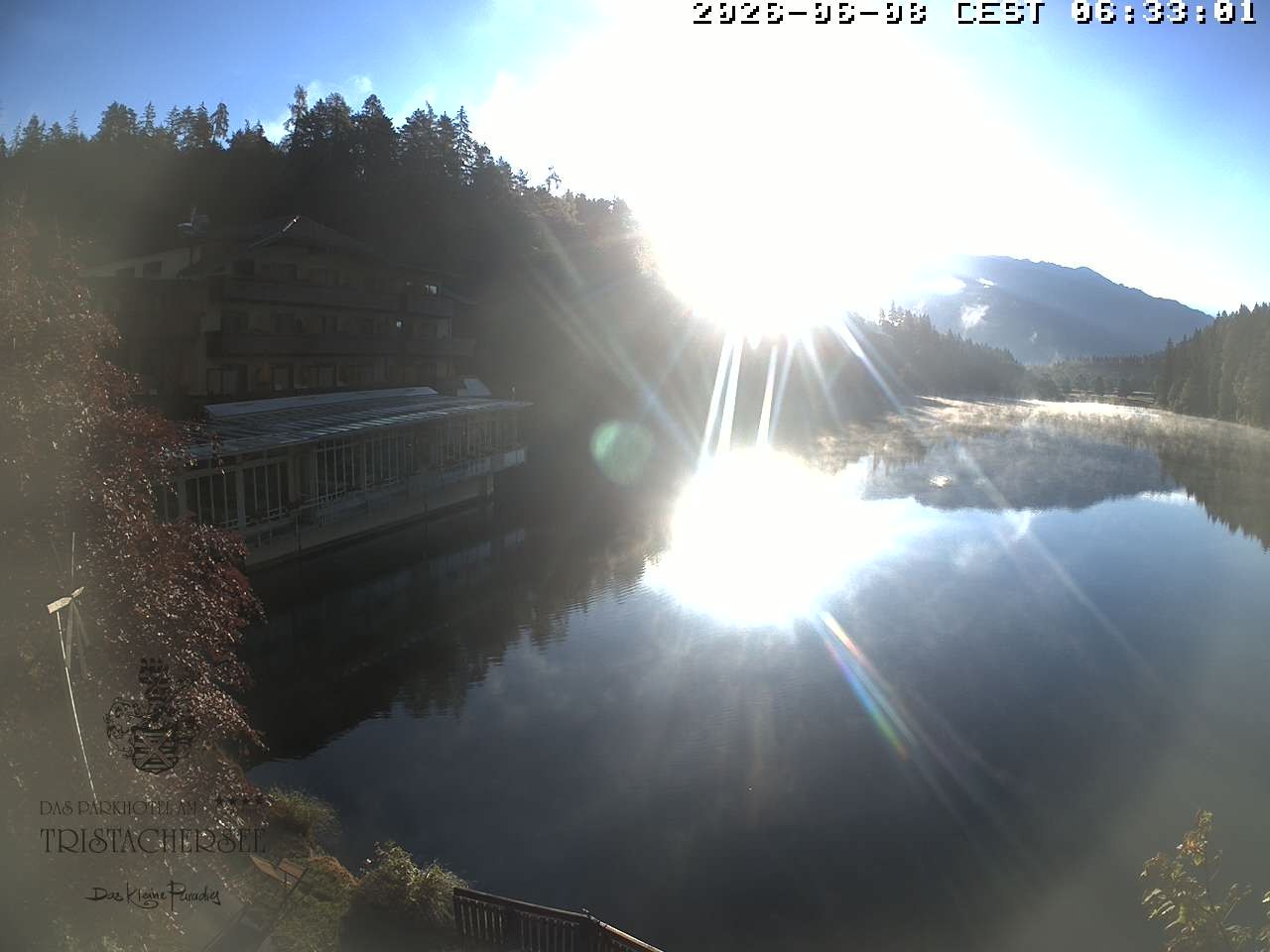 Archiv Foto Webcam Blick über den Tristachersee