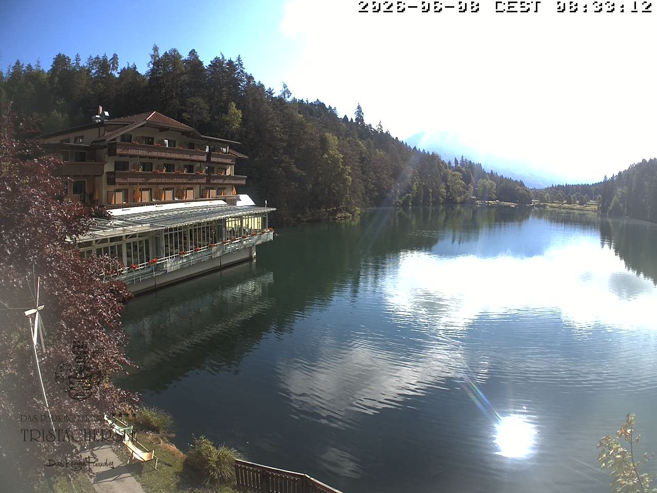 Archiv Foto Webcam Blick über den Tristachersee