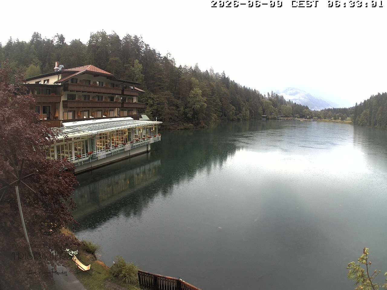 Archiv Foto Webcam Blick über den Tristachersee