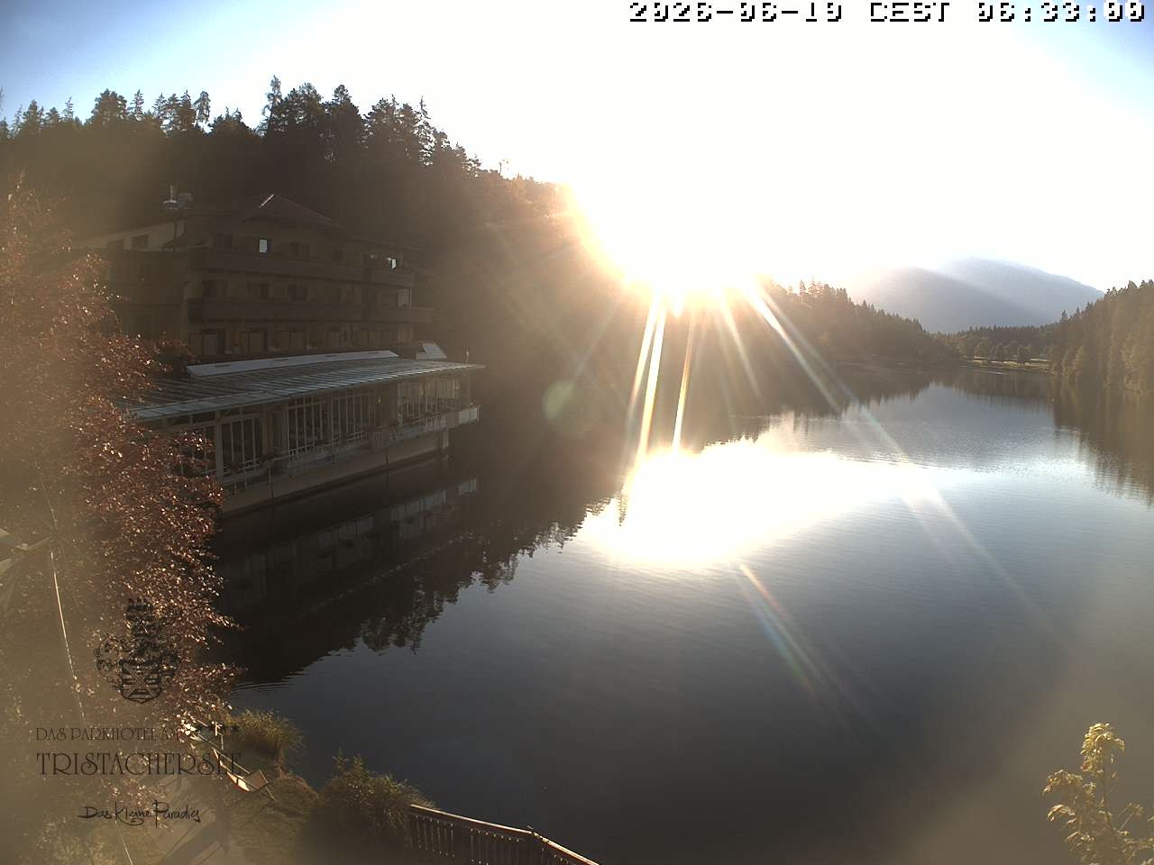 Archiv Foto Webcam Blick über den Tristachersee