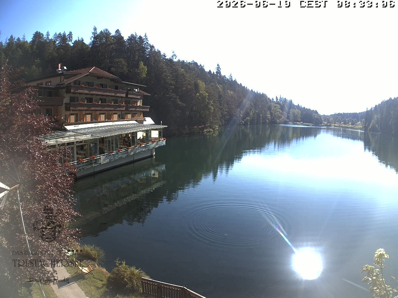 Archiv Foto Webcam Blick über den Tristachersee