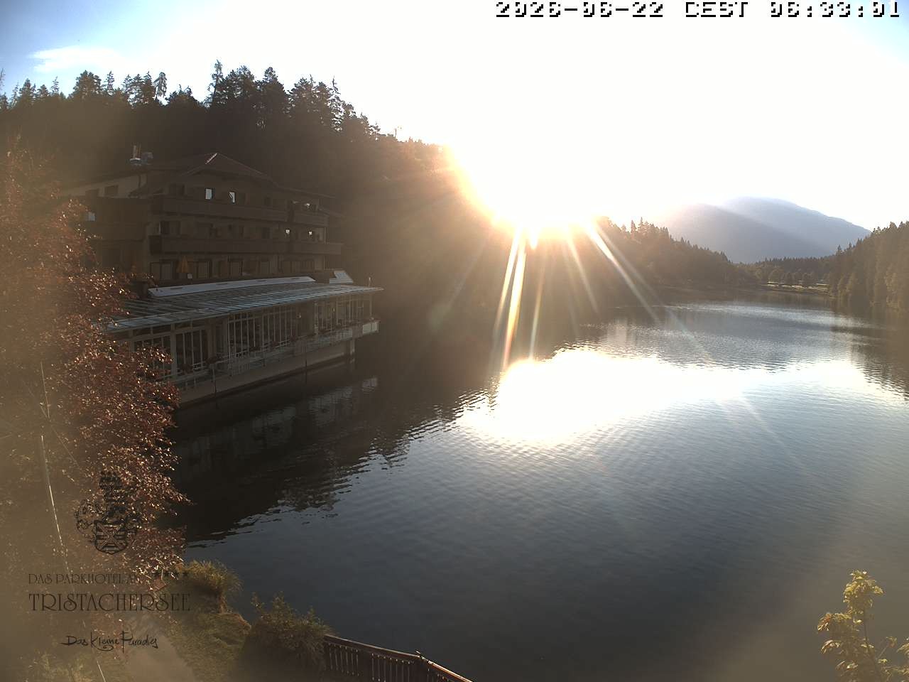 Archiv Foto Webcam Blick über den Tristachersee