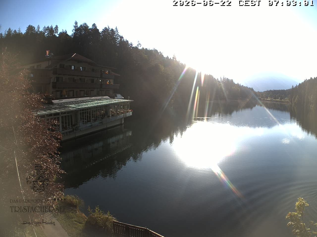 Archiv Foto Webcam Blick über den Tristachersee