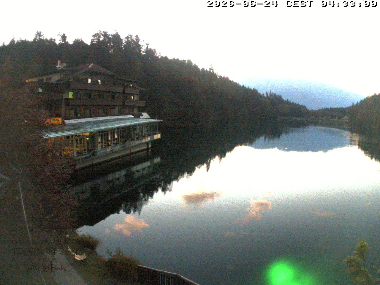 Archiv Foto Webcam Blick über den Tristachersee