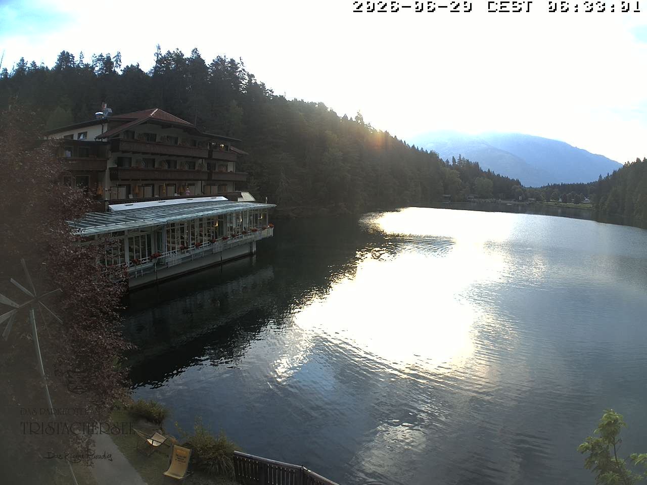 Archiv Foto Webcam Blick über den Tristachersee
