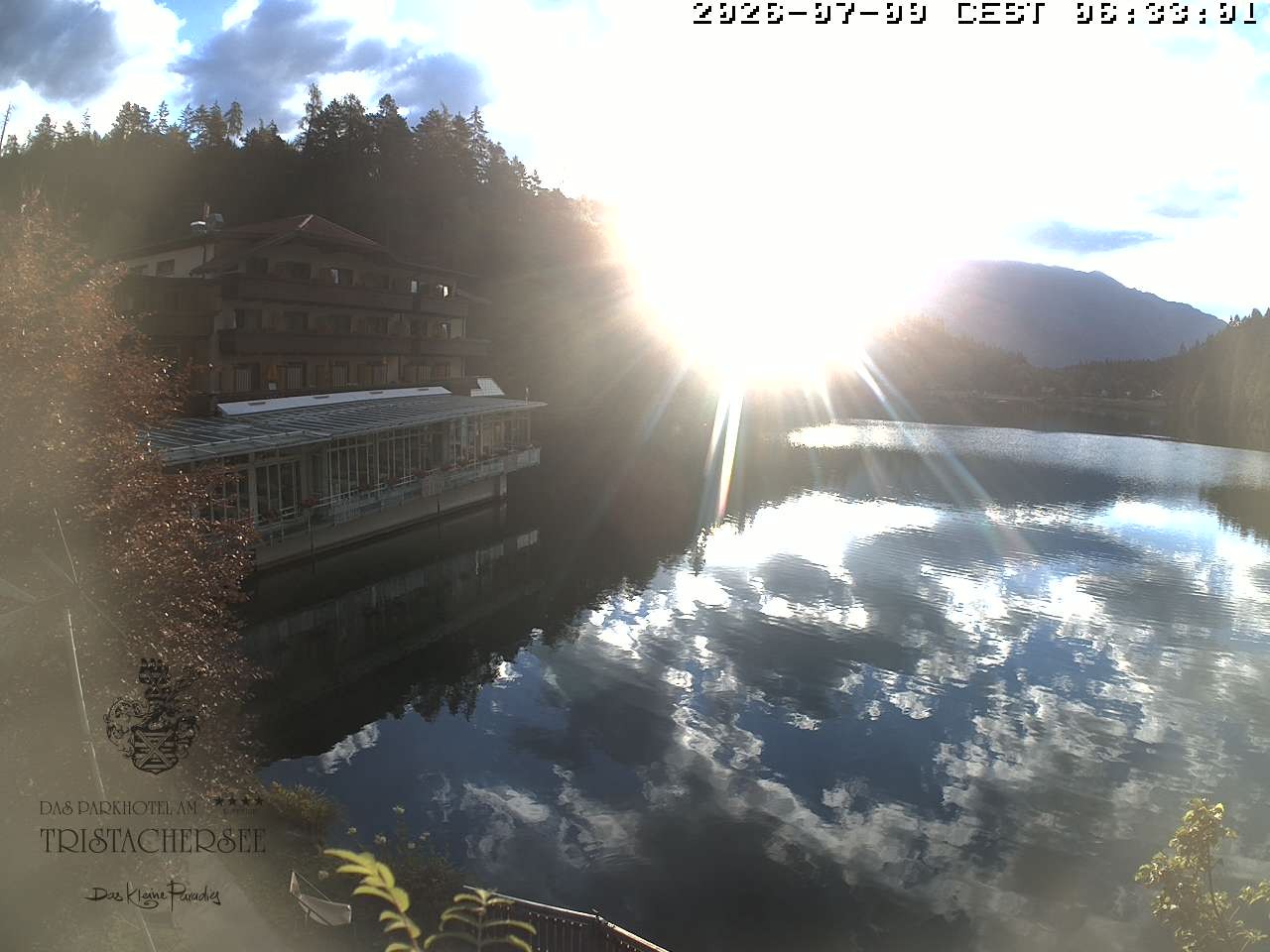 Archiv Foto Webcam Blick über den Tristachersee