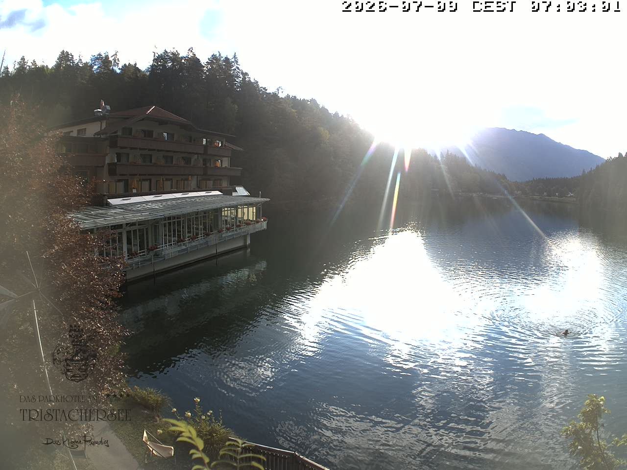 Archiv Foto Webcam Blick über den Tristachersee