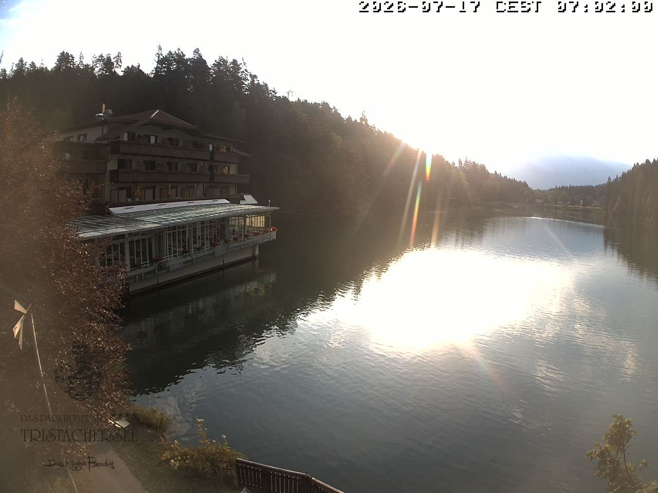 Archiv Foto Webcam Blick über den Tristachersee