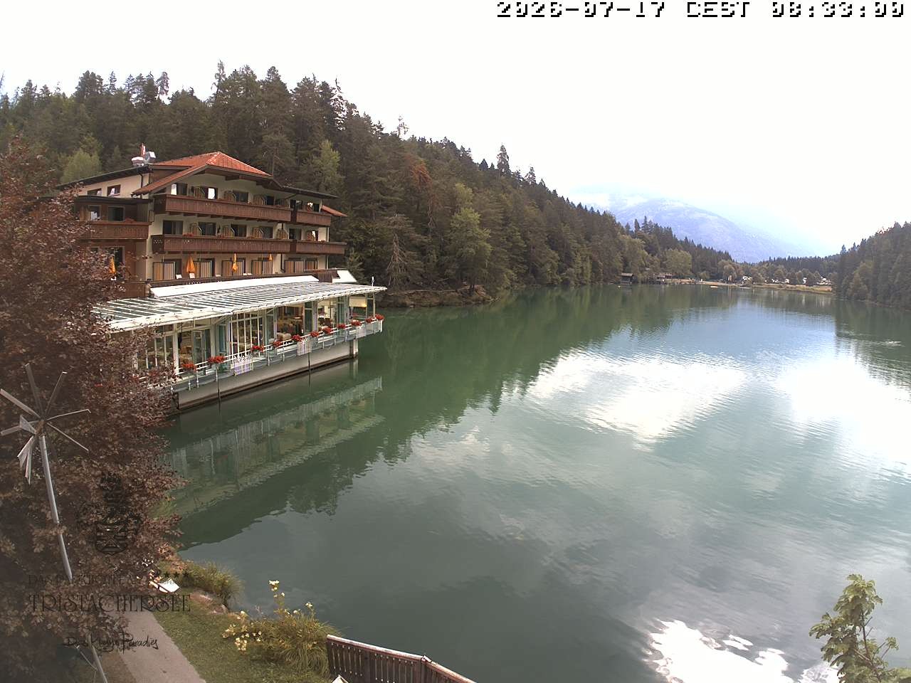 Archiv Foto Webcam Blick über den Tristachersee