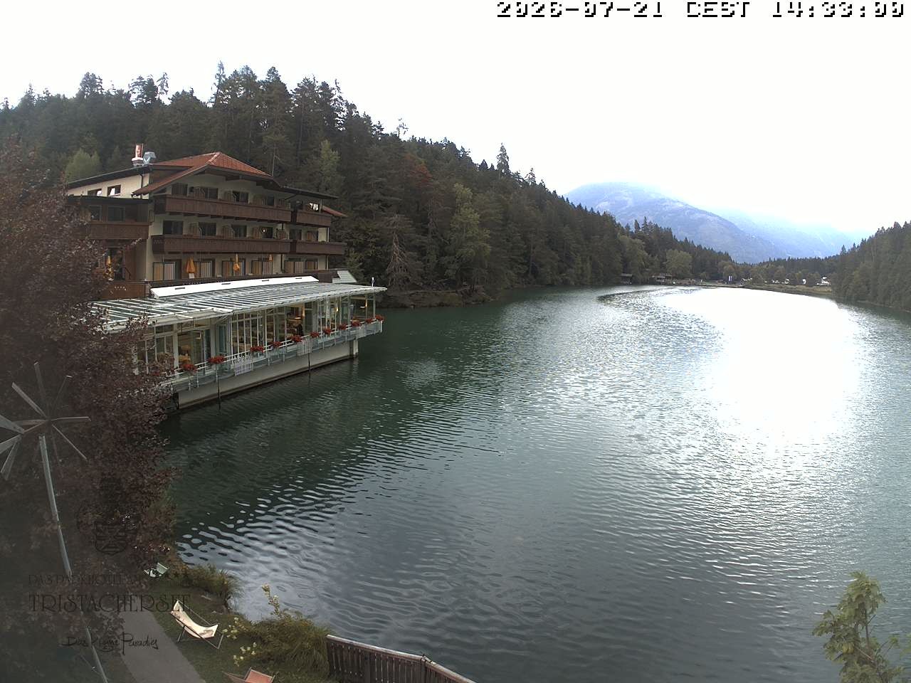 Archiv Foto Webcam Blick über den Tristachersee