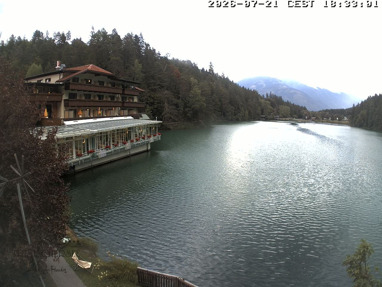 Archiv Foto Webcam Blick über den Tristachersee