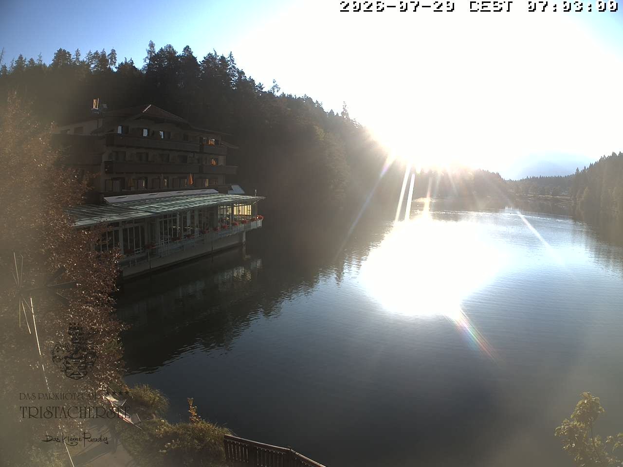 Archiv Foto Webcam Blick über den Tristachersee