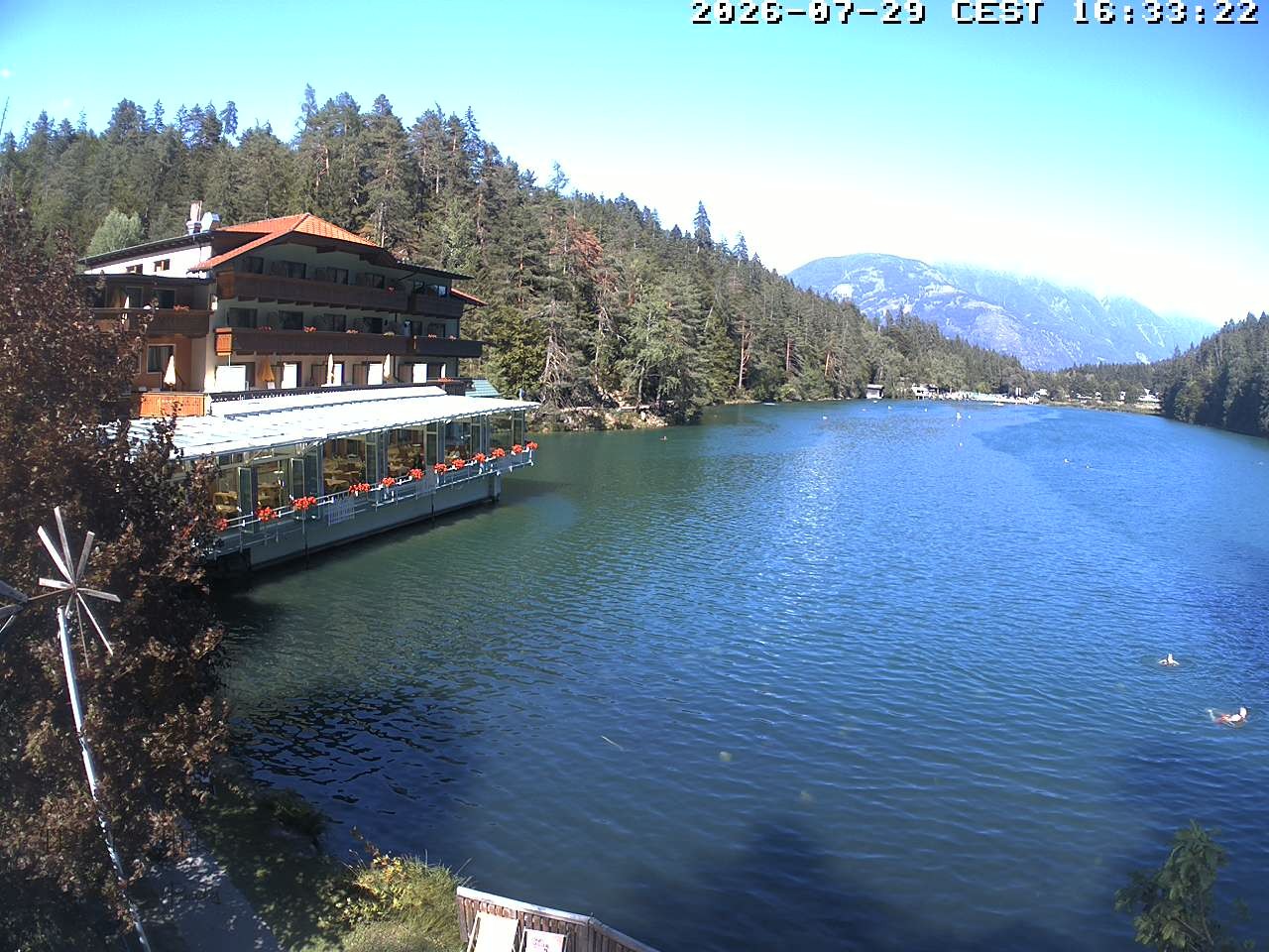 Archiv Foto Webcam Blick über den Tristachersee