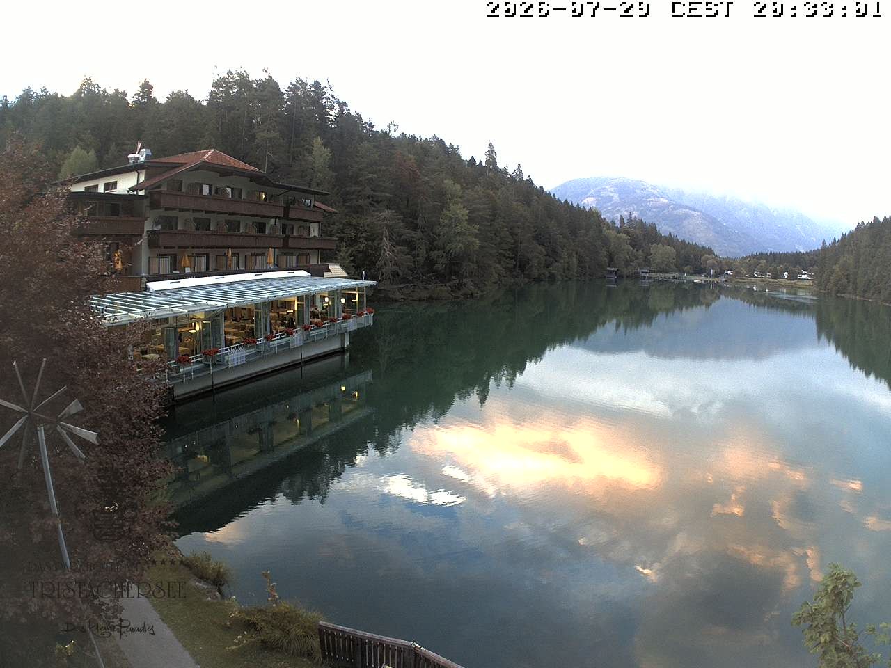 Archiv Foto Webcam Blick über den Tristachersee