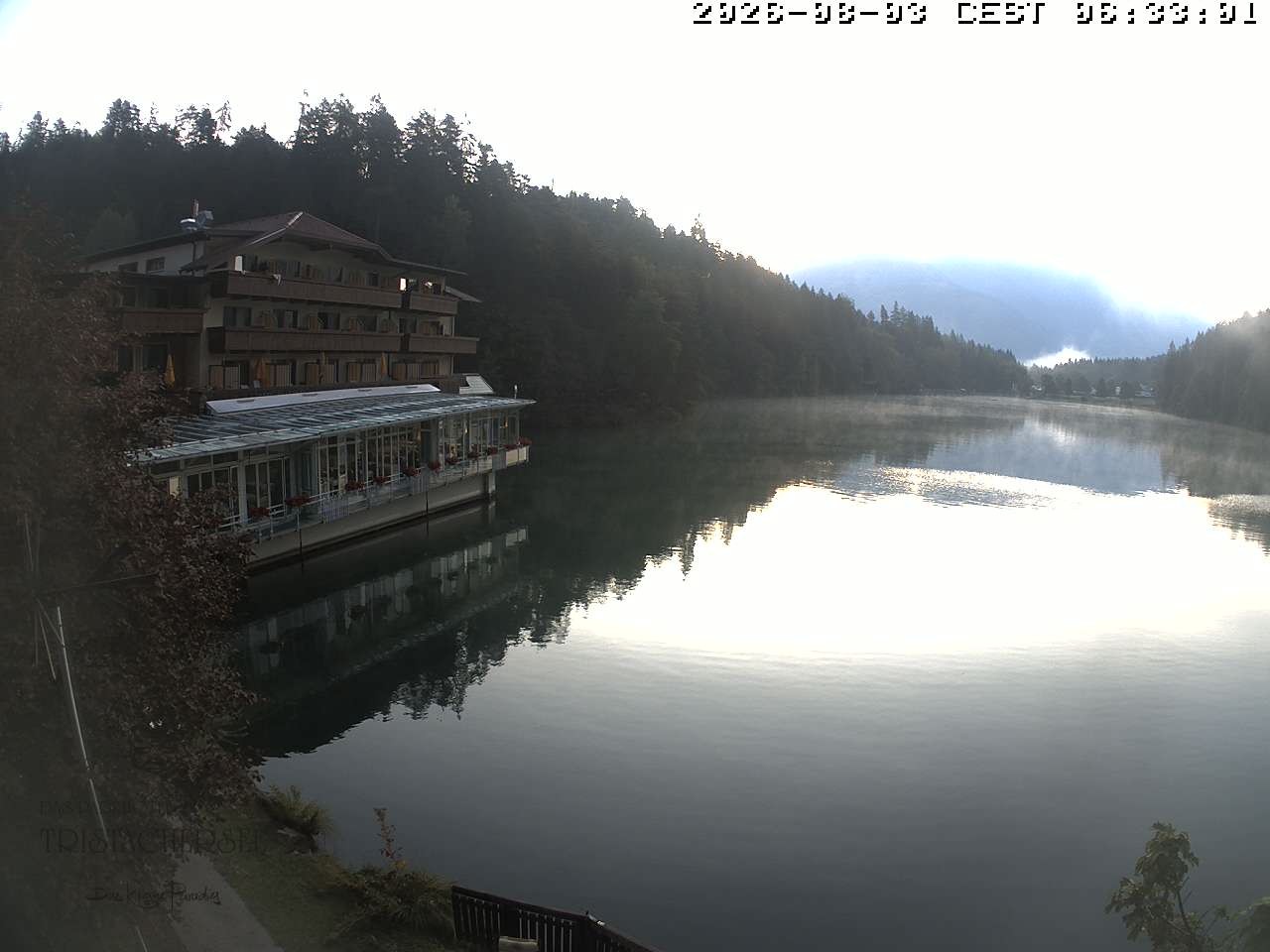 Archiv Foto Webcam Blick über den Tristachersee
