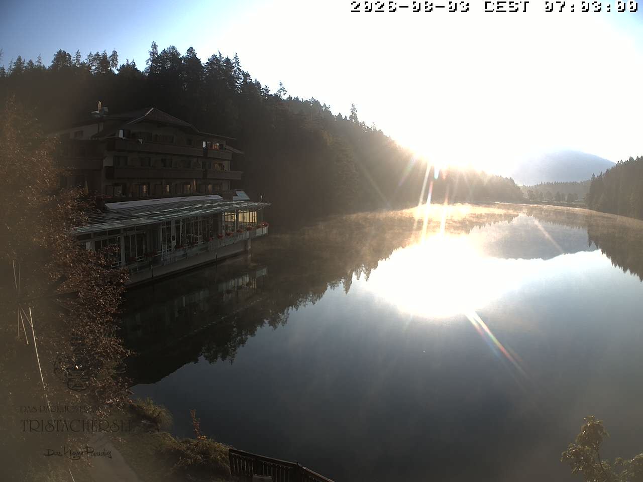 Archiv Foto Webcam Blick über den Tristachersee