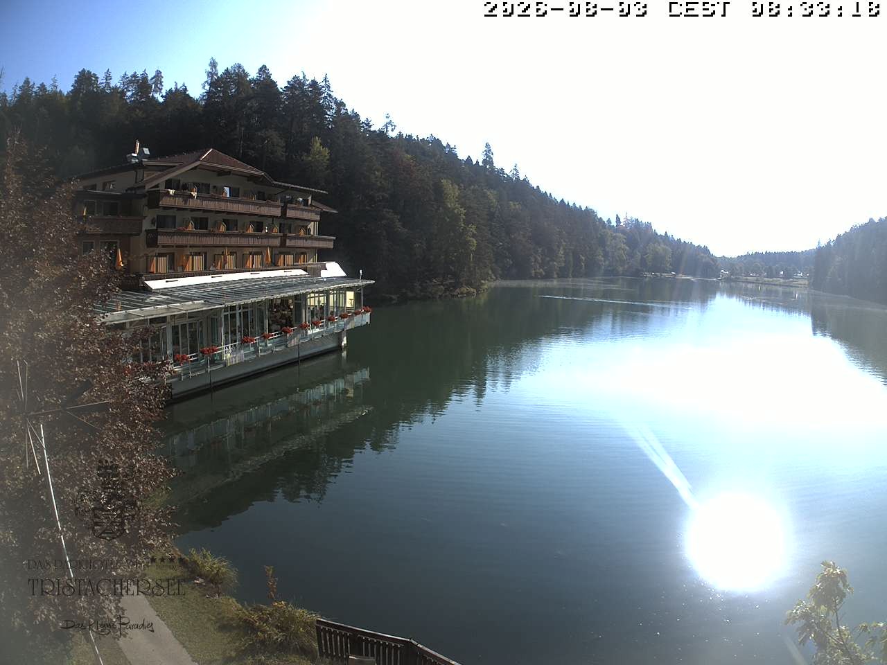 Archiv Foto Webcam Blick über den Tristachersee
