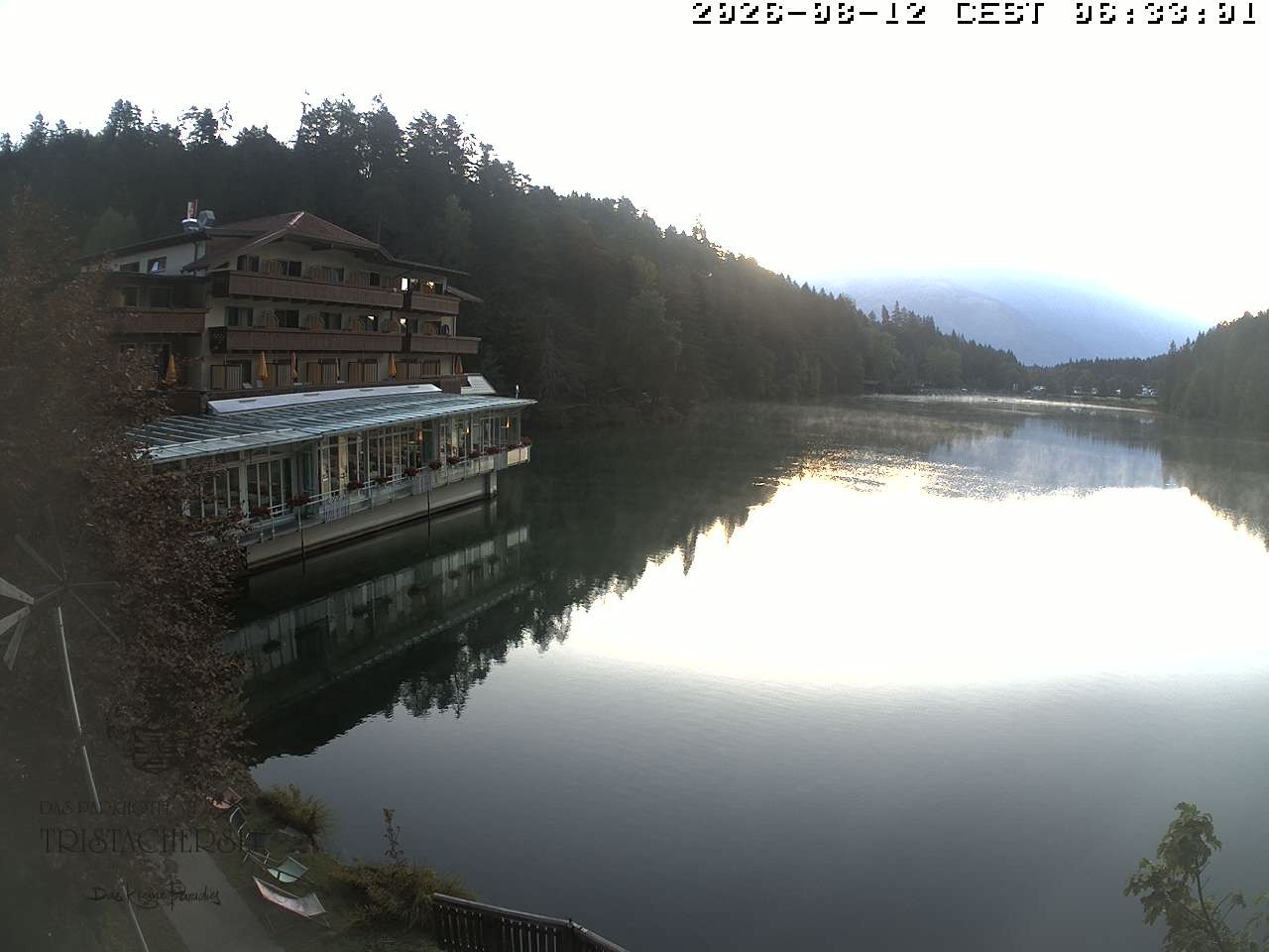 Archiv Foto Webcam Blick über den Tristachersee