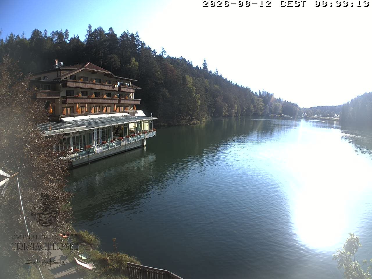 Archiv Foto Webcam Blick über den Tristachersee