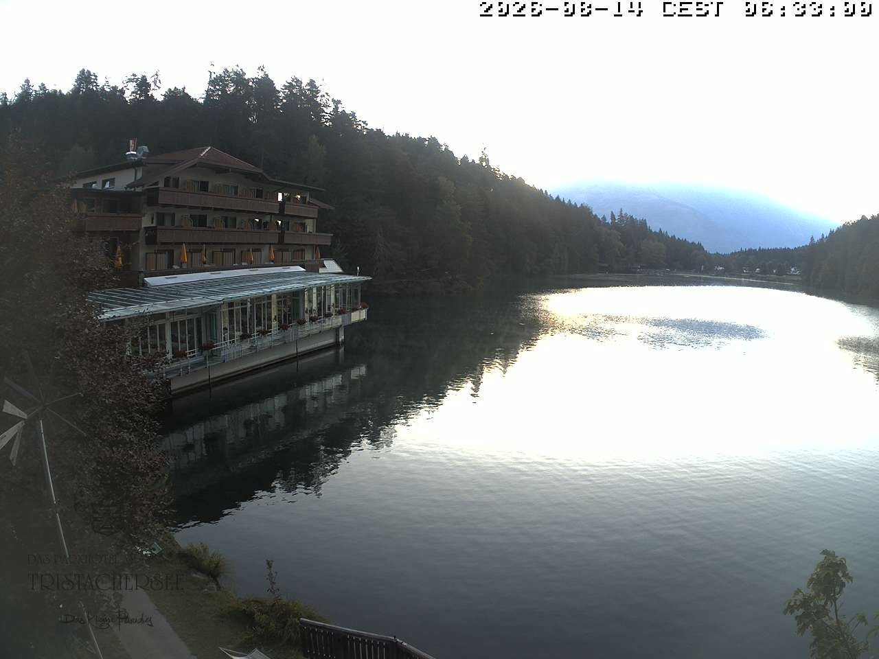 Archiv Foto Webcam Blick über den Tristachersee