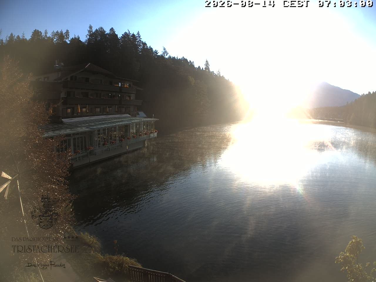 Archiv Foto Webcam Blick über den Tristachersee
