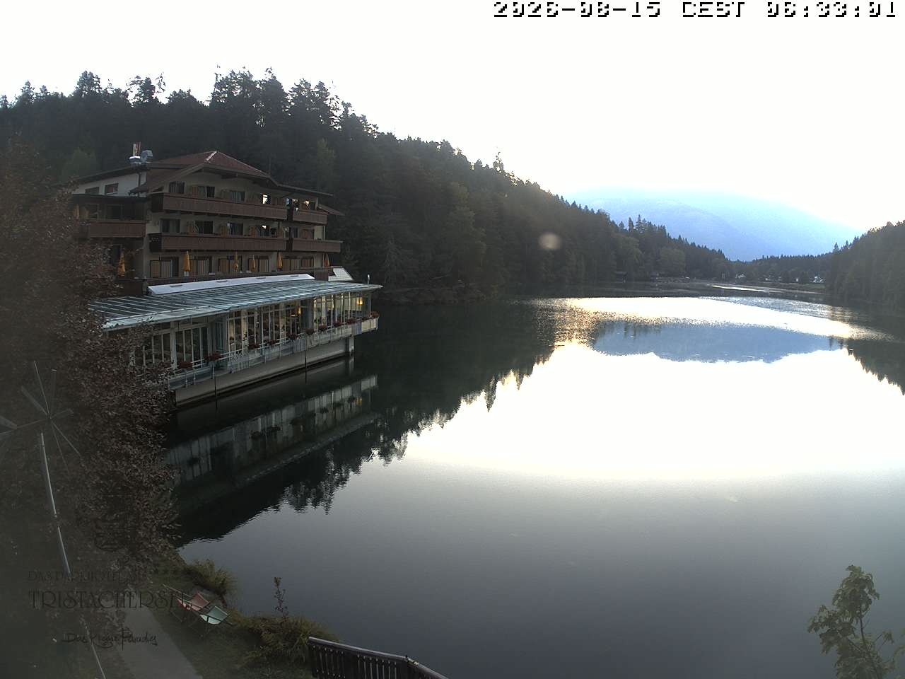 Archiv Foto Webcam Blick über den Tristachersee