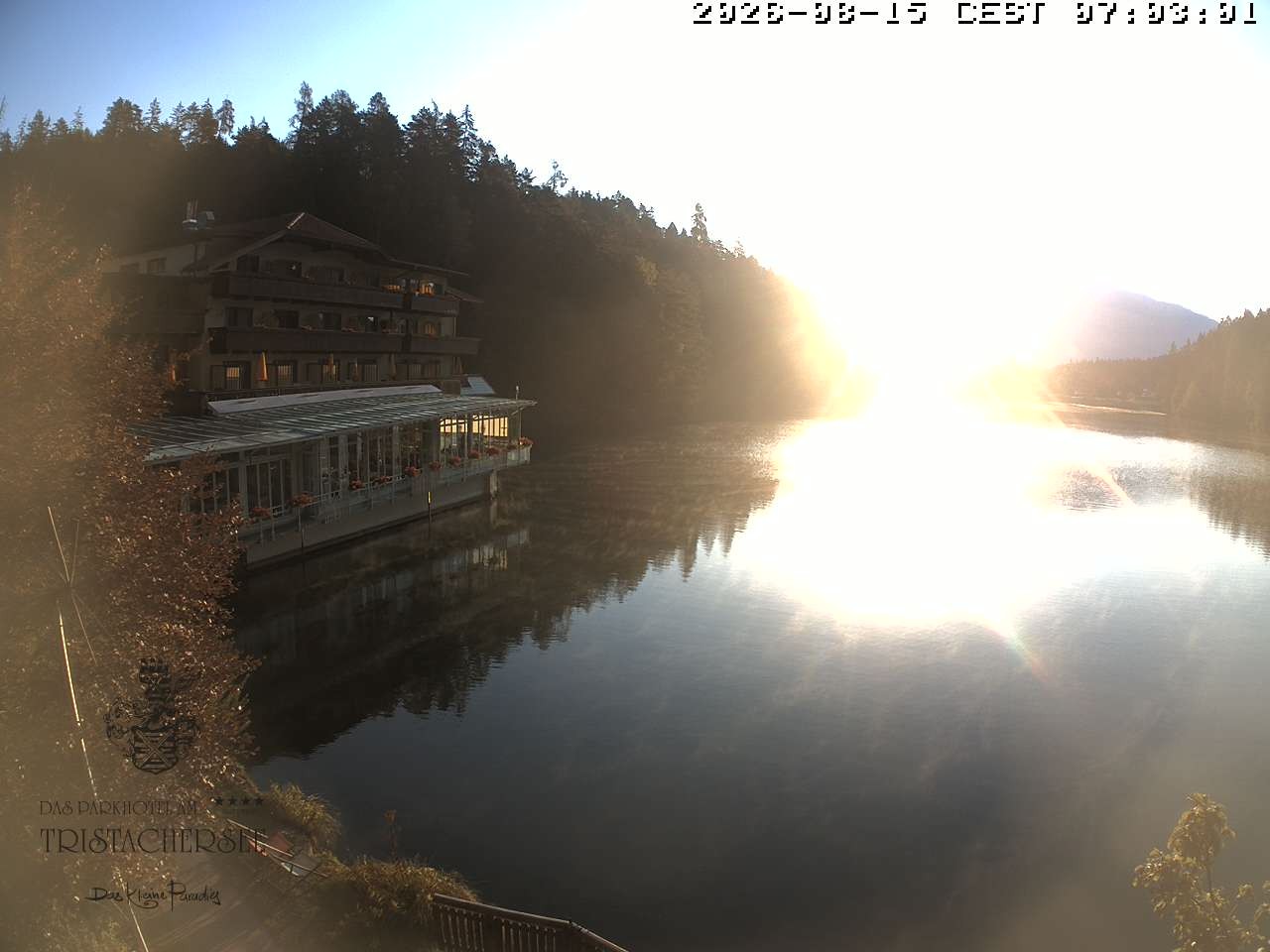 Archiv Foto Webcam Blick über den Tristachersee