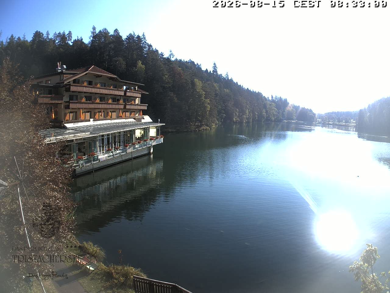 Archiv Foto Webcam Blick über den Tristachersee
