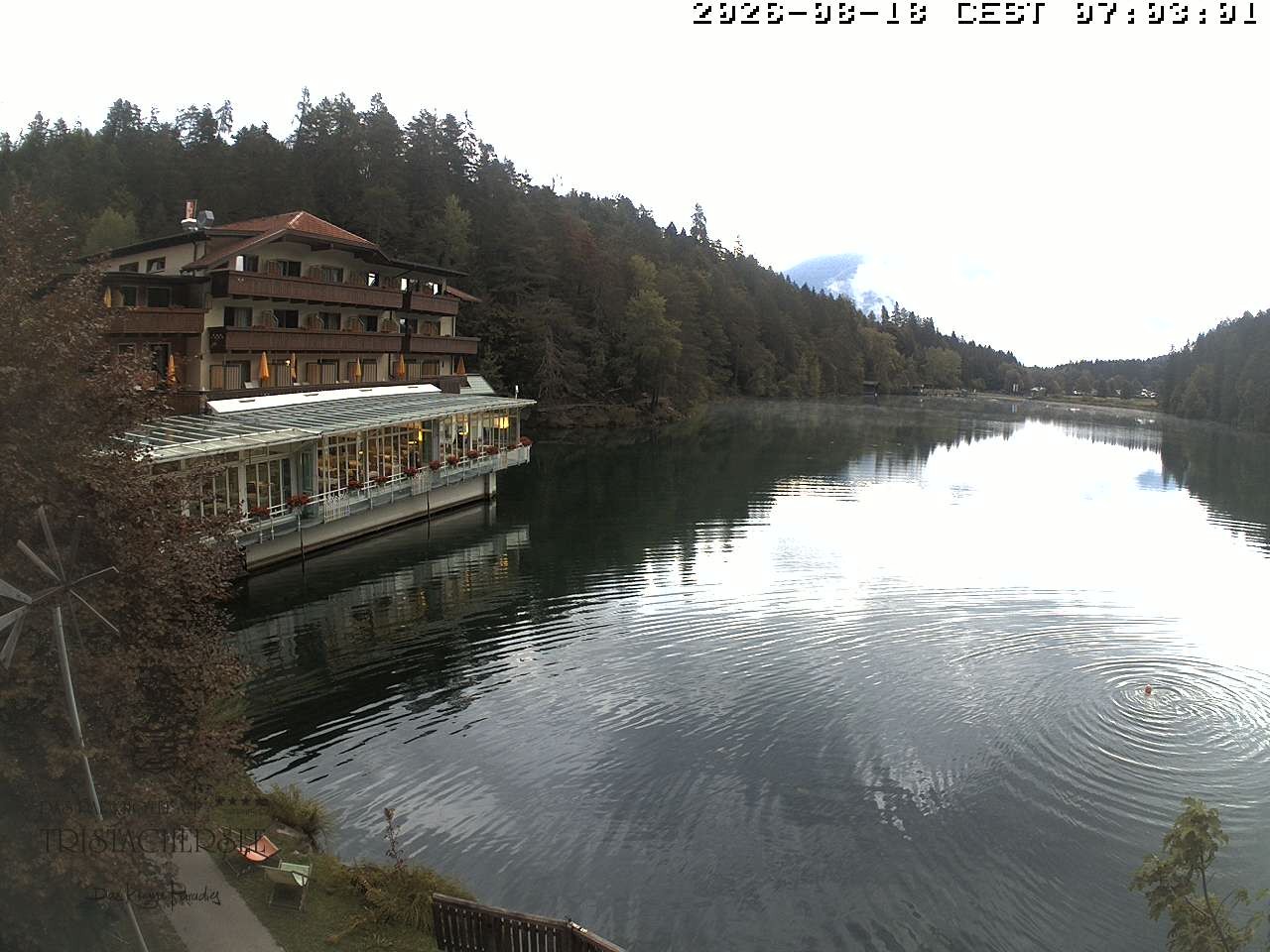 Archiv Foto Webcam Blick über den Tristachersee