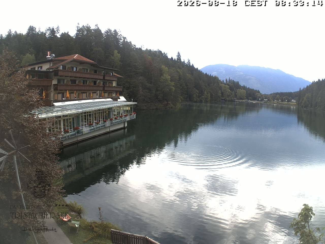 Archiv Foto Webcam Blick über den Tristachersee