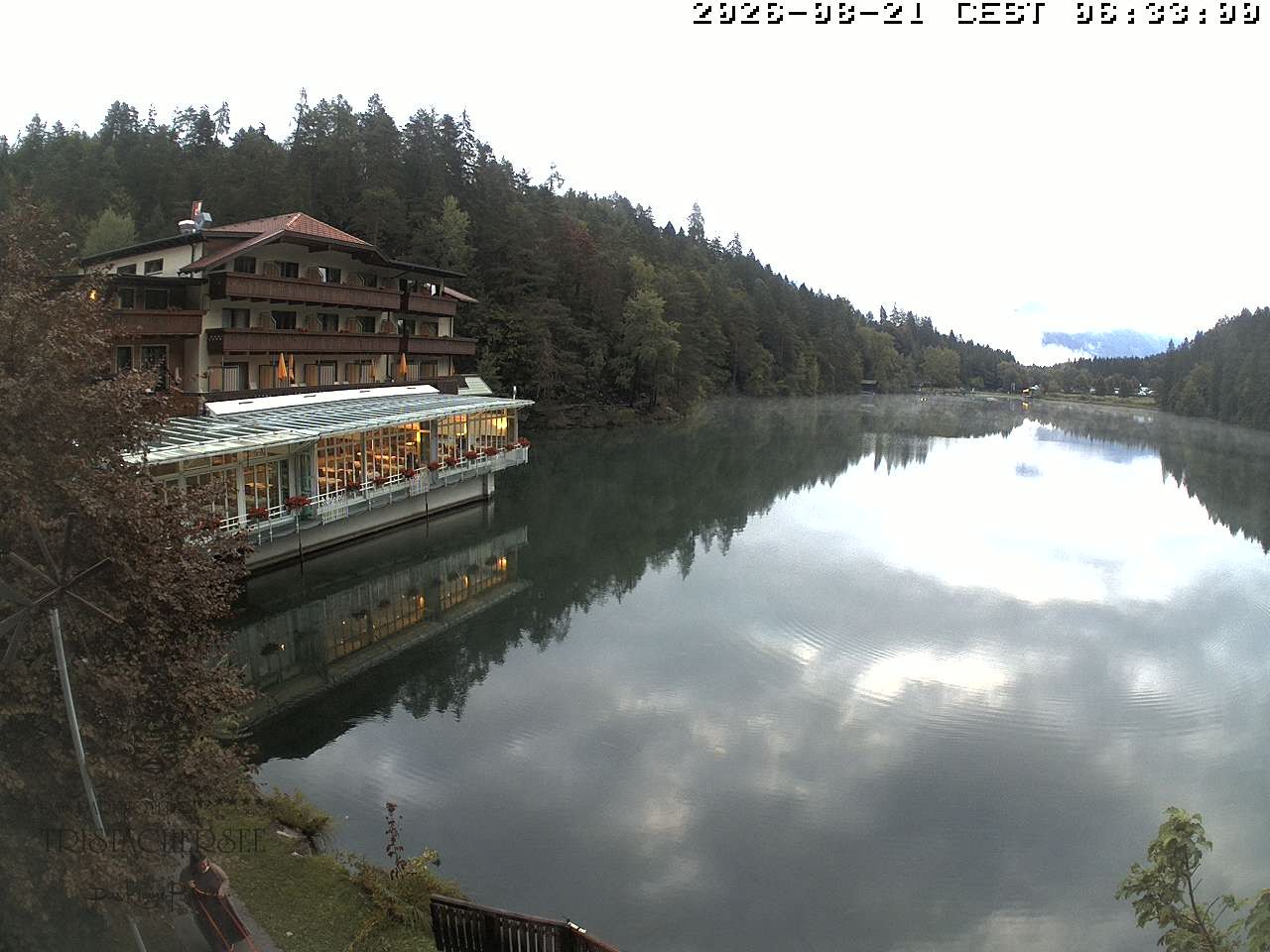 Archiv Foto Webcam Blick über den Tristachersee